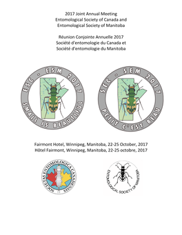 2017 Joint Annual Meeting Entomological Society of Canada and Entomological Society of Manitoba