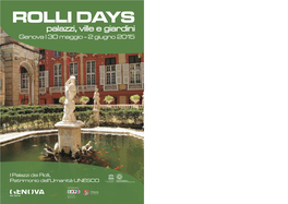 ROLLI DAYS Palazzi, Ville E Giardini Genova | 30 Maggio - 2 Giugno 2015