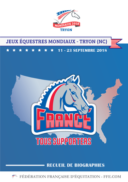 Jeux Équestres Mondiaux - Tryon (Nc) 11 - 23 Septembre 2018