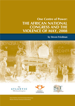 The African National Congress and the Violence of May, 2008