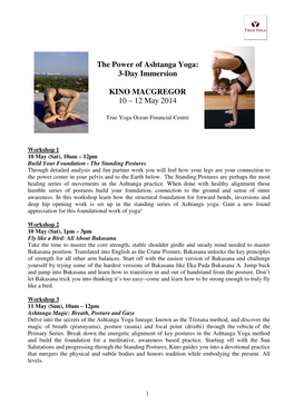 The Power of Ashtanga Yoga: 3-Day Immersion KINO MACGREGOR 10
