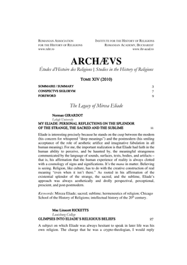 ARCHÆVS Études�D’Histoire�Des�Religions� | Studies�In�The�History�Of�Religions