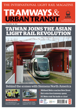 Taiwan Joins the Asian Light Rail Revolution