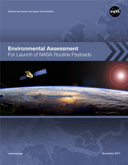 Final Environmental Assessment for Launch of Nasa Routine Payloads on Expendable Launch Vehicles