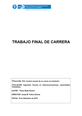 Trabajo Final De Carrera