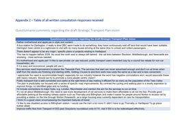 Appendix 2 – Table of All Written Consultation Responses Received