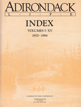 Article Index 1970-1984