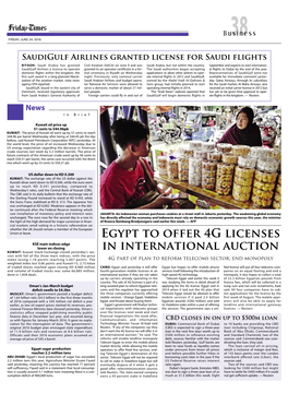 Egypt to Offer 4G Licenses in International Auction