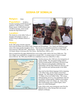 Gosha of Somalia