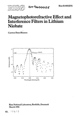 Magnetophotorefractive Effect and Interference Filters in Lithium Niobate