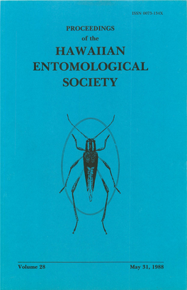 Hawaiian Entomological Society