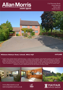 Millstone, Walwyn Road, Colwall, WR13 6QT