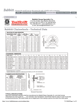 Babbitt Steam Specialty Co