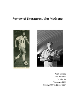 Review of Literature: John Mcgrane