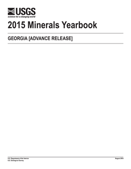 The Mineral Industry of Georgia in 2015