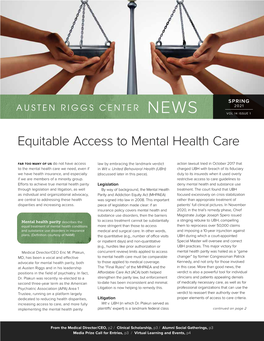 Equitable Access to Mental Health Care