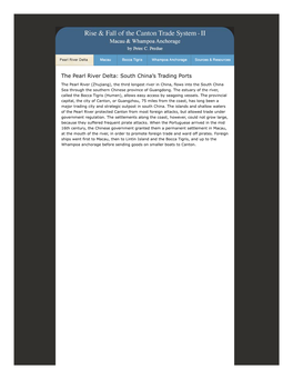 Rise & Fall of the Canton Trade System Li