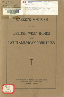 Rkets for Fish British. West Indies Latin American Countries