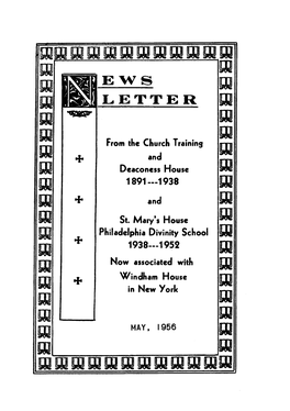 Wyndham House Newsletters