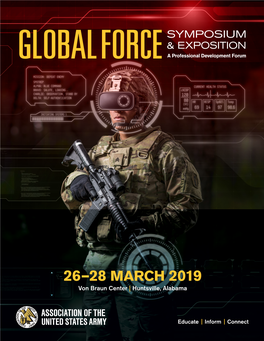 26–28 MARCH 2019 Von Braun Center | Huntsville, Alabama