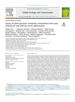 Legacy of Plant-Parasitic Nematode Communities from Past Ecosystems and Shift by Recent Afforestation