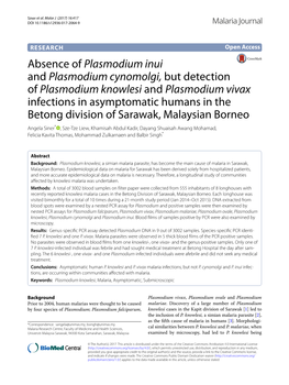 Plasmodium Knowlesi