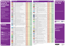 Making Bus Travel in Rotherham Easier Tickets