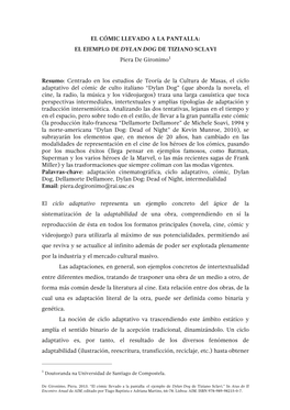 EL EJEMPLO DE DYLAN DOG DE TIZIANO SCLAVI Piera De Gironimo1