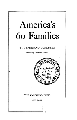 America's Sixty Families