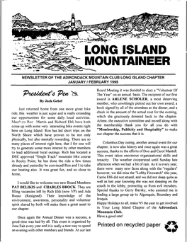 Longislandmountaineer Newsletter