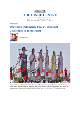 Dravidian Dominance Faces Communal Challenges in Tamil Nadu