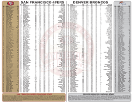 Denver Broncos San Francisco 49Ers