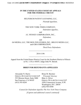 HELFERICH PATENT LICENSING, LLC, Plaintiff-Appellant, V