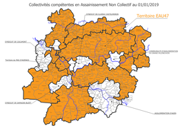 Carte Compétences Assainissement Non Collectif 2019