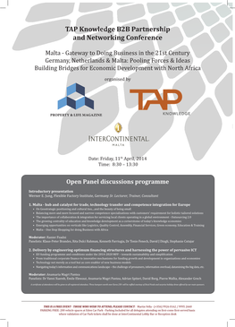 TAP Knowledge B2B Partnership and Networking Conference