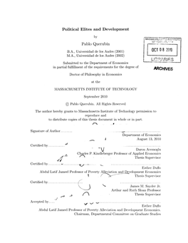 Term Limits and Political Dynasties in the Philippines