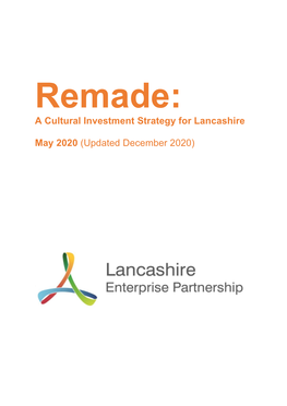 A Cultural Investment Strategy for Lancashire