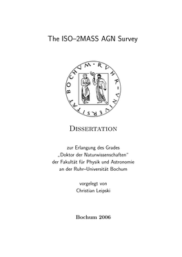 The ISO–2MASS AGN Survey Dissertation