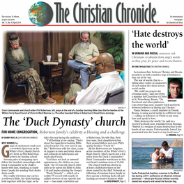 Duck Dynasty’ Church “Hatred Is a Weapon of Mass Destruction in the Hands of Our Enemy