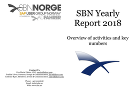 SBN Yearly Report 2018