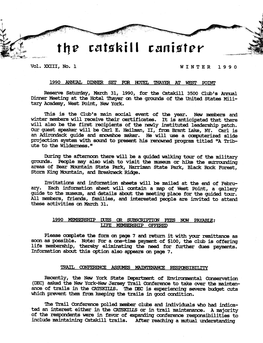 Vol. XXIII, No. 1 WINTER 1 9 9 0 Reserve Saturday, March 31, 1990