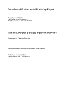 47235-001: Trimmu and Panjnad Barrages Improvement Project