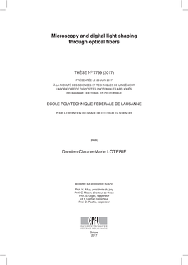 Microscopy and Digital Light Shaping Through Optical Fibers