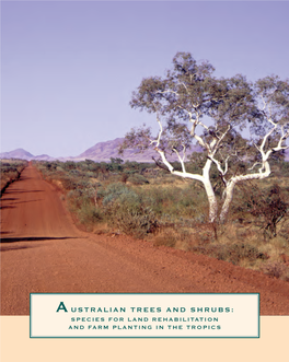 Australian Trees and Shrubs: Species for Land Rehabilitation