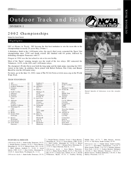 2002 NCAA Spring Championships Records Book