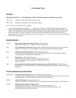 Scott Smillie CV