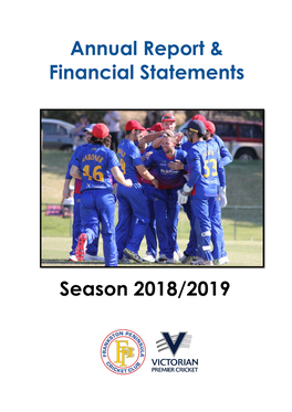 Annual Report & Financial Statements Season 2018/2019