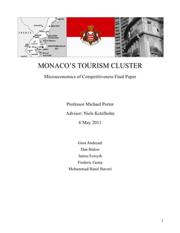Monaco's Tourism Cluster