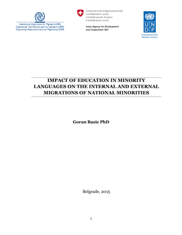 Impact of Education in Minority Languages on the Internal and External Migrations of National Minorities