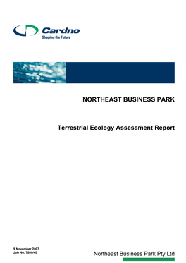 Terrestrial Ecology Assessment Report